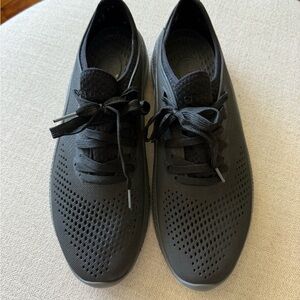 CROCS Men's Black Rubber Sneakers